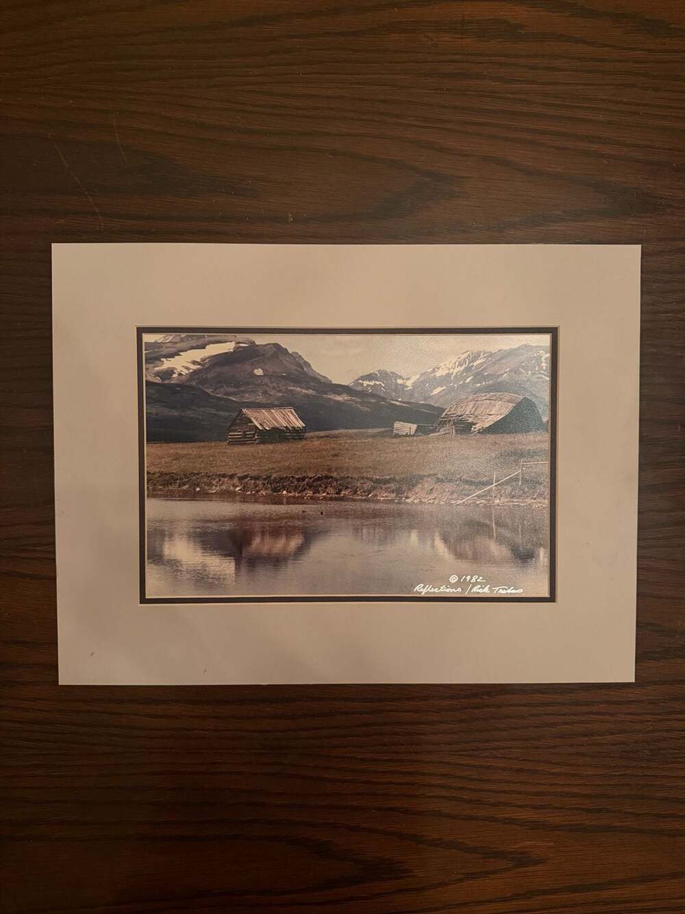 Rick Trebas Vintage 1982 Reflections Photograph Print matted